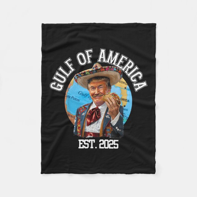 Finny Trump Bukt i USA Est 2025 Fleecefilt (Framsidan)