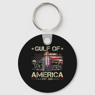 Finny Trump Bukt of US America Est 2025 USA Americ Nyckelring