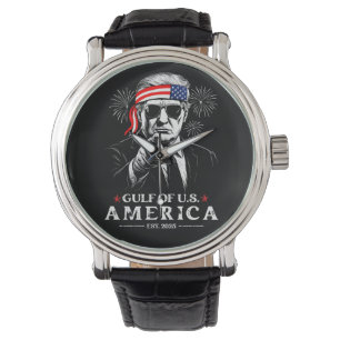 Finny Trump Bukt of USA America 2025 4:e juli 2025 Armbandsur
