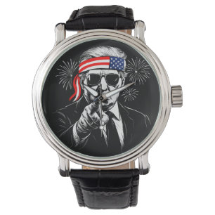 Finny Trump Bukt of USA America 2025 4:e juli 2025 Armbandsur