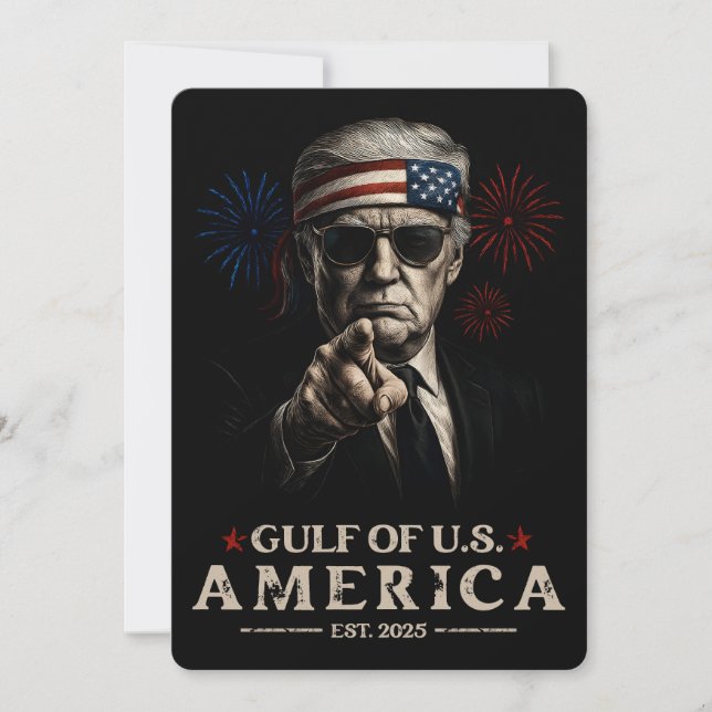Finny Trump Bukt of USA America 2025 4:e juli 2025 Inbjudningar (Framsida)