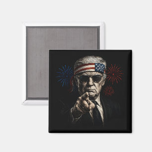 Finny Trump Bukt of USA America 2025 4:e juli 2025 Magnet