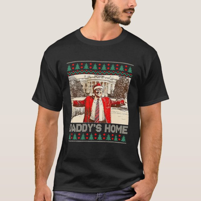 Finny Trump Daddys Home White House 2024 jul T Shirt (Framsida)