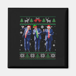 Finny Trump Dance Julafton President 47 Usa-jul Magnet