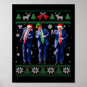 Finny Trump Dance Julafton President 47 Usa-jul Poster
