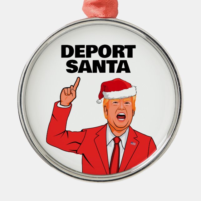 Finny Trump-jultomten Julgransprydnad Metall (Framsidan)