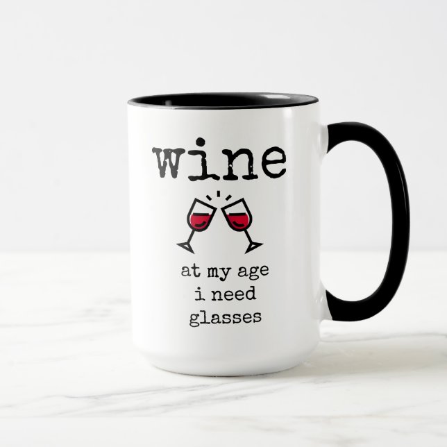 Finny, Vin Älskare, citat, kaffe, Mugg (Höger)