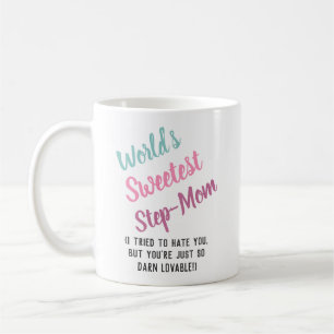 Finny World's Sweetest Stepmamma Lycklig Mors dag Kaffemugg