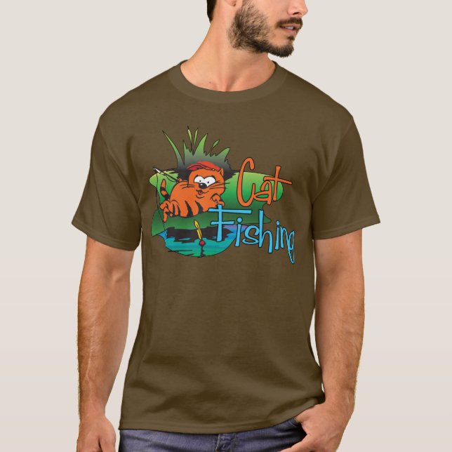 Finnyfiske - kattfiske t shirt (Framsida)