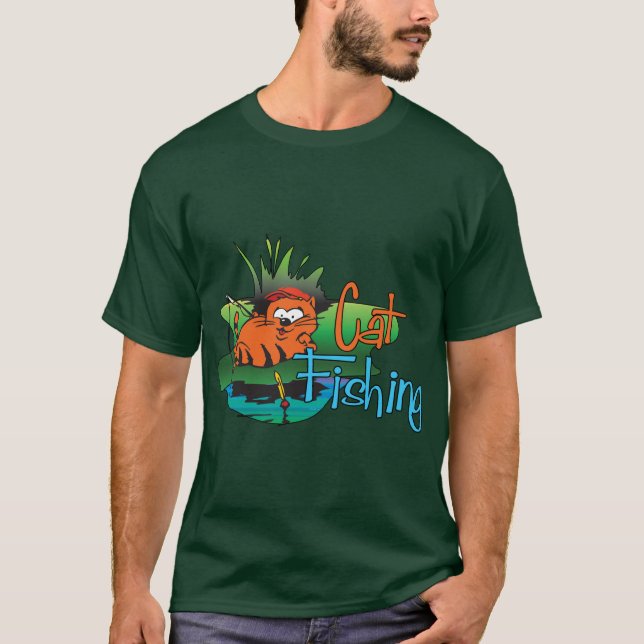 Finnyfiske - kattfiske t-shirt (Framsida)