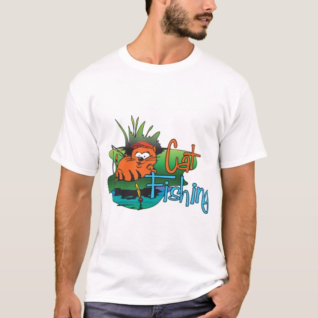Finnyfiske - kattfiske tee shirt (Framsida)