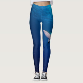 Fins Fin: Reef Shark and ripples Leggings