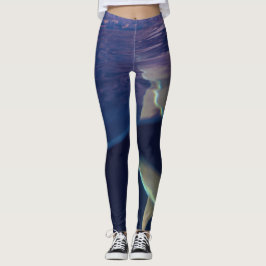 Fins Fin Sunset Shark tryckt Leggings