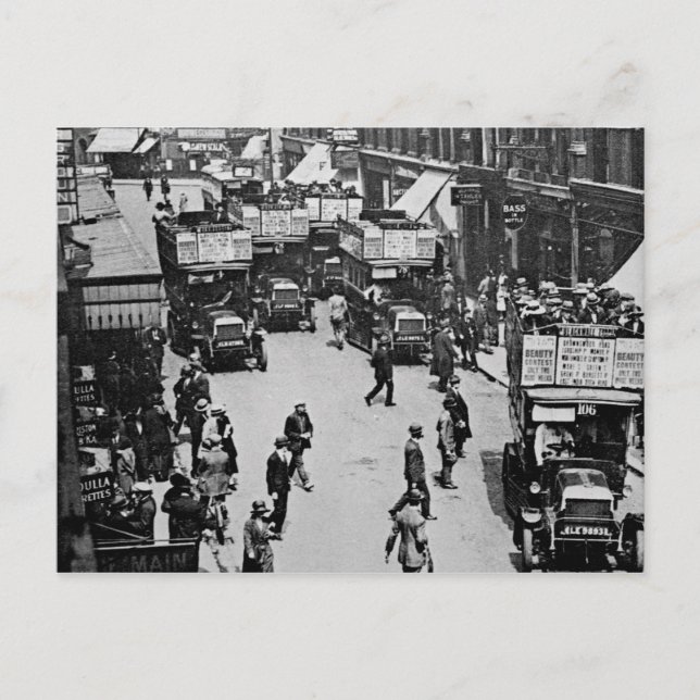 Finsbury Park Station, 1923 Vykort (Framsida)