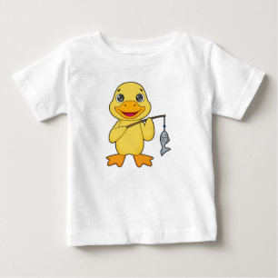 Finshing rod för anka-fiske t shirt