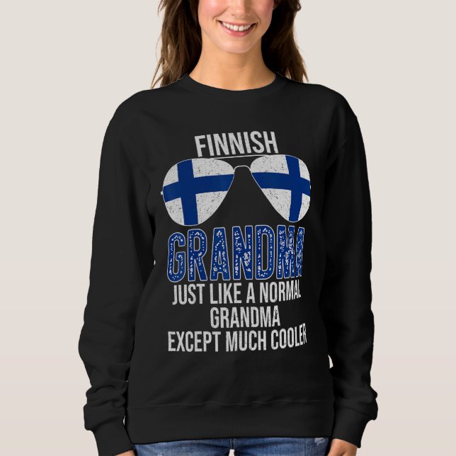 Finsk farma Finland Flagga Sunglass Mor D T Shirt (Framsida)