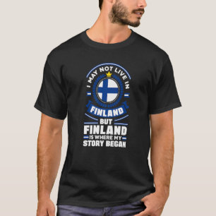 Finsk finsk finsk Flagga, citat T Shirt
