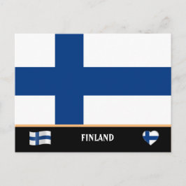 Finsk flagg & Finländska landsresor / Finland Vykort