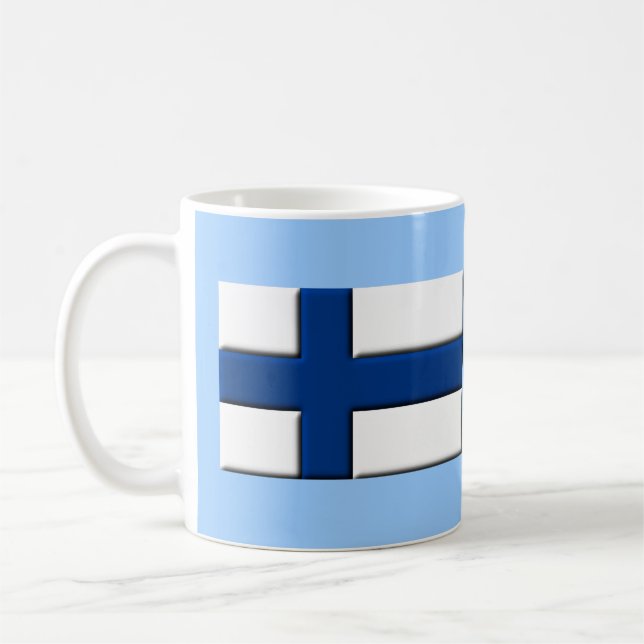 Finsk flagg Suomi Mugg (Vänster)