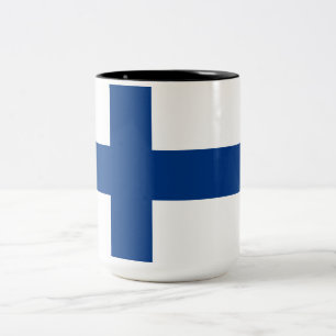 Finsk Flagga (Finland), tvåtonkaffe, Mugg