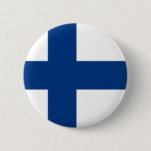 Finsk Flagga Knapp