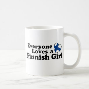 Finsk flicka kaffemugg