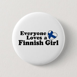 Finsk flicka knapp