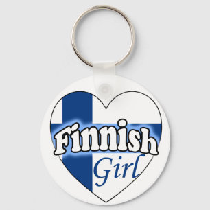 Finsk flicka nyckelring