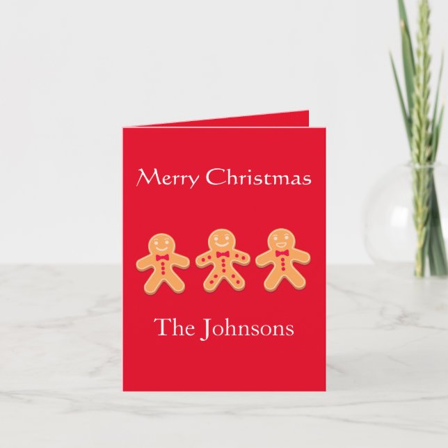Finsk Gingerbröd Julens Helgdag Kort (Framsida)