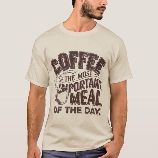 Finsk kaffemjöl ord art t shirt (Framsida)