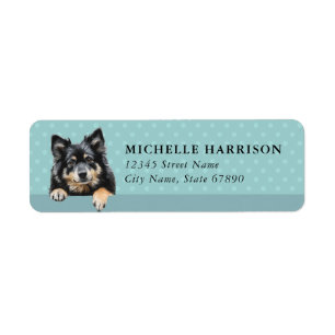 Finsk Lapphund Hund Returadressetiketter Returadress Etikett