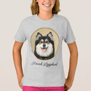 Finsk Lapphund-målning - Söt Original Hundkonst  T Shirt