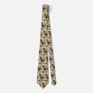 Finsk Lapphund med påskägg Slips