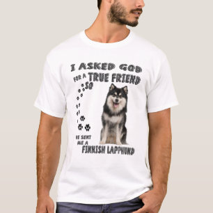 Finsk Lapphund Quote Mamma Pappa Print, finska Lap T Shirt