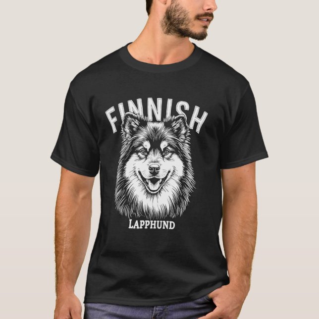Finsk lapphund t shirt (Framsida)