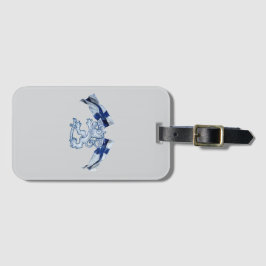 Finsk Lion Krön Luggage Tag Bagagebricka