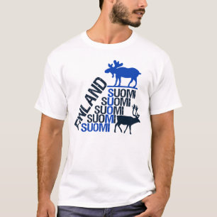Finsk Moose & Reindeshirt - välj stil T-shirt