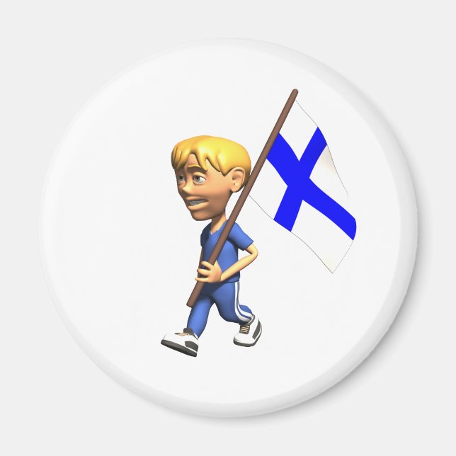 Finsk pojke magnet (Framsidan)