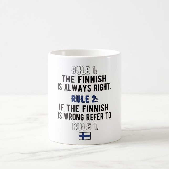 Finsk roots Finlands Flagga Kaffemugg (Center)