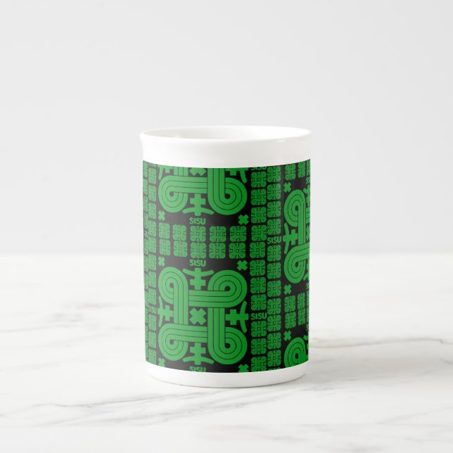 Finsk Sisu Art Benporslin Mugg (Framsidan)
