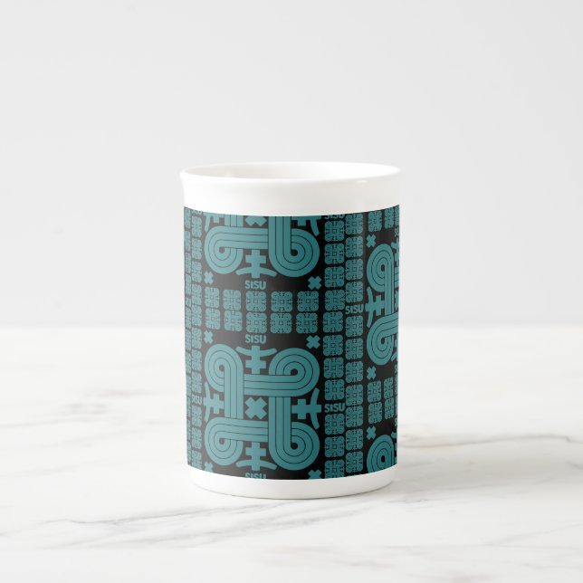 Finsk Sisu Art Benporslin Mugg (Framsidan)