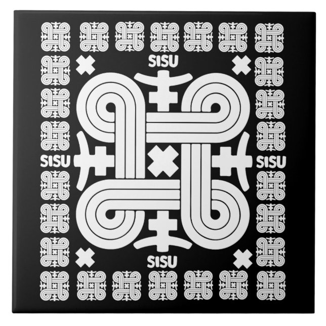 Finsk Sisu Art Kakelplatta (Framsidan)