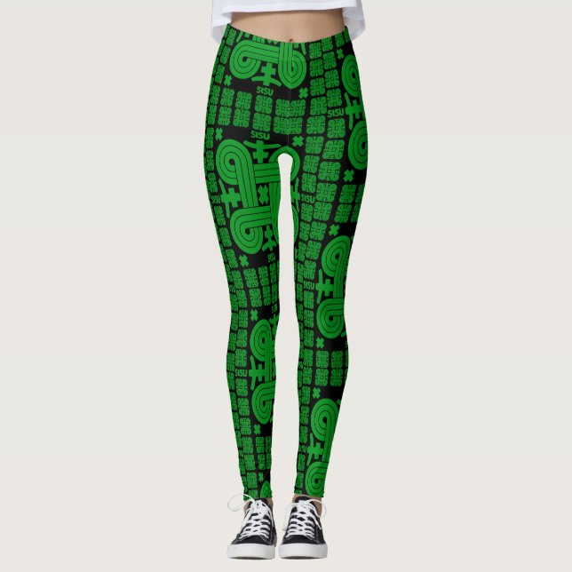 Finsk Sisu Art Leggings (Framsida)