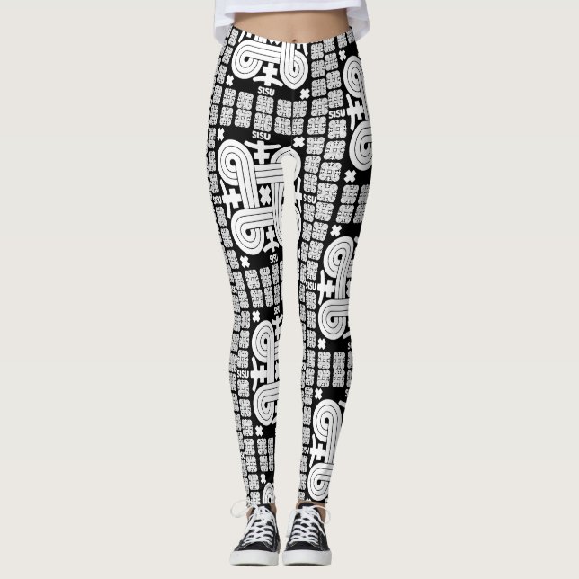 Finsk Sisu Art Leggings (Framsida)