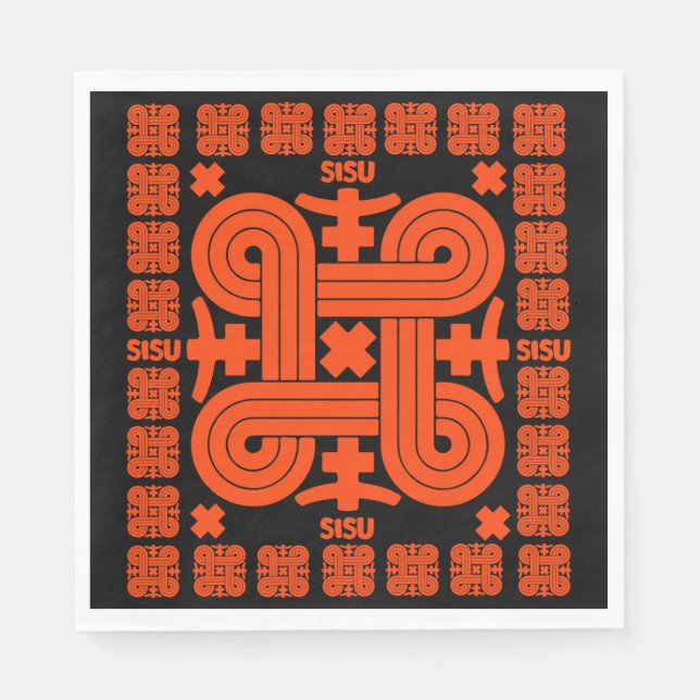 Finsk Sisu Art Pappersservett (Framsidan)