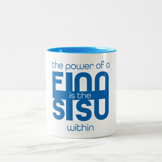 Finsk Sisu Kaffemugge Två-Tonad Mugg (Center)