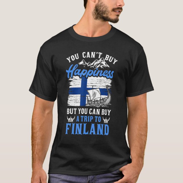 Finsk Skandinavien Finn Finland Susi Suomi Lapp H T Shirt (Framsida)