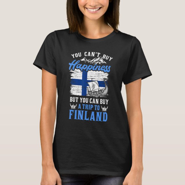 Finsk Skandinavien Finn Finland Susi Suomi Lapp H T Shirt (Framsida)
