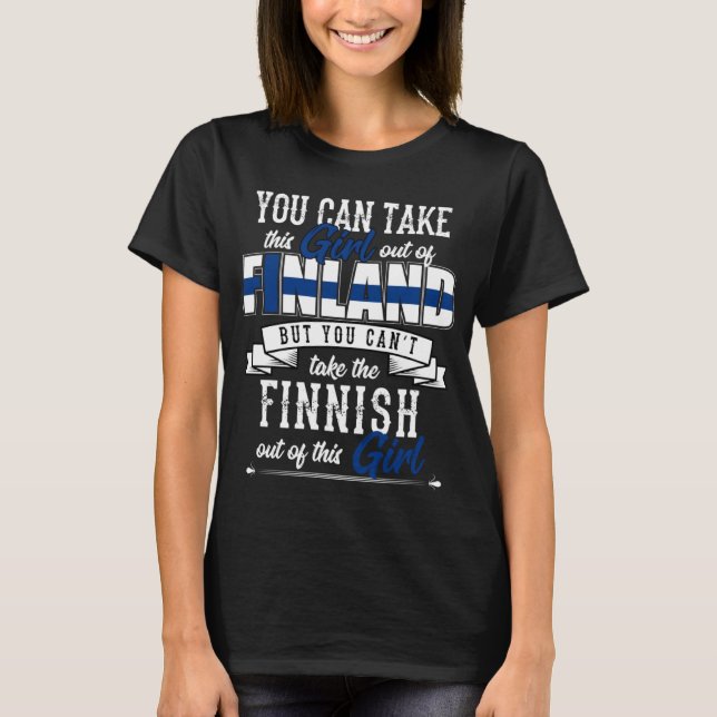 Finsk Skandinavien T Shirt (Framsida)