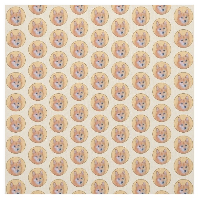 Finsk slitstil - Cute Original Hund Art Tyg (Provkarta)